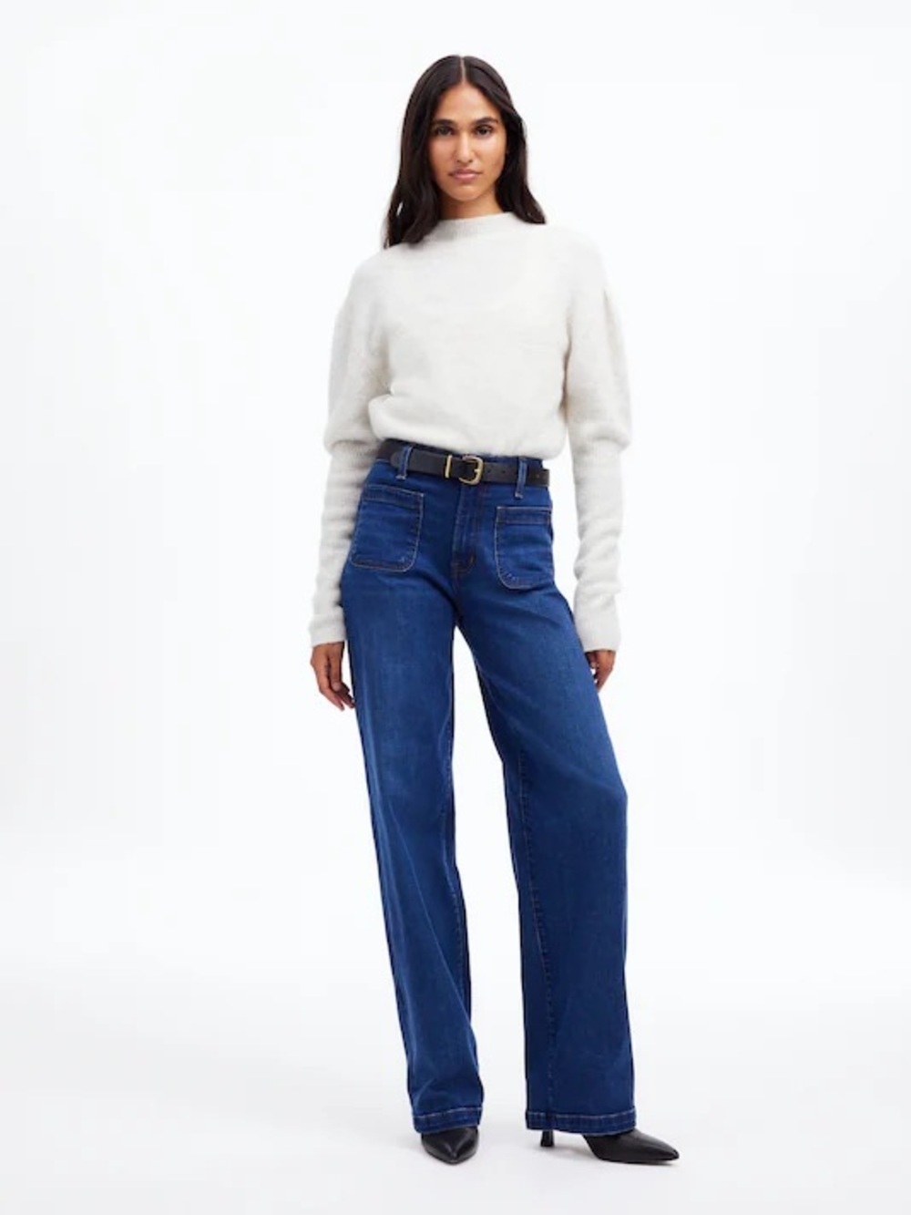 Madewell | The Emmett Wide-Leg Full Length Jean: Patch Pocket Edition 24